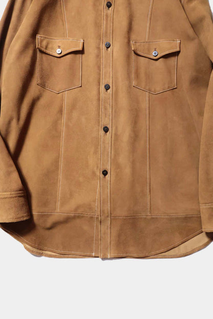 【Cale】LIGHT SHEEP SUEDE WESTERN SHIRT