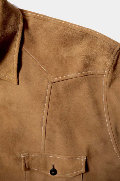 【Cale】LIGHT SHEEP SUEDE WESTERN SHIRT