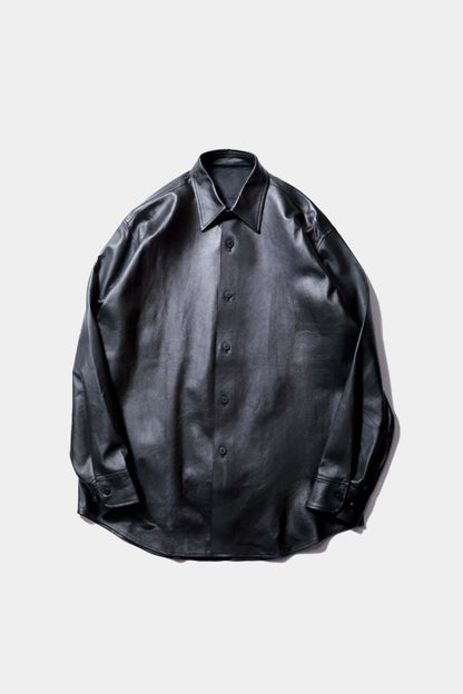 【Cale】 Lamb Leather Shirt
