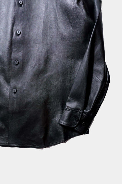【Cale】 Lamb Leather Shirt