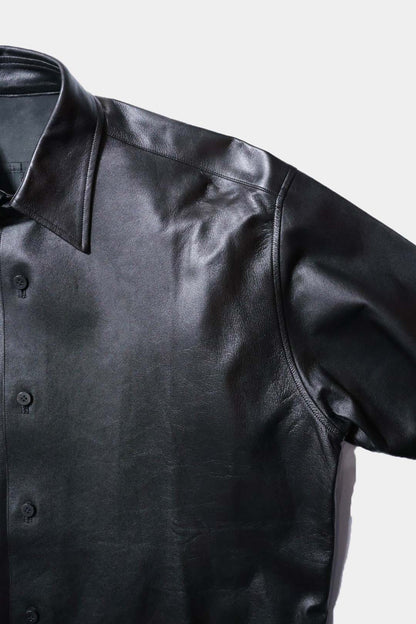 【Cale】 Lamb Leather Shirt