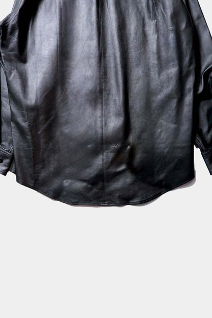 【Cale】 Lamb Leather Shirt