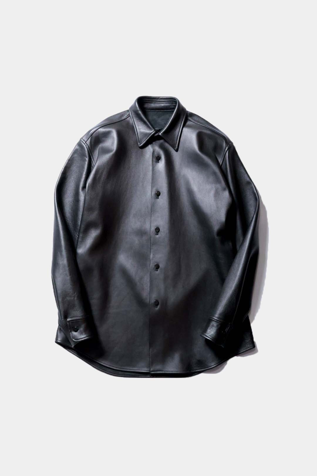 【Cale】Lamb Leather Shirt