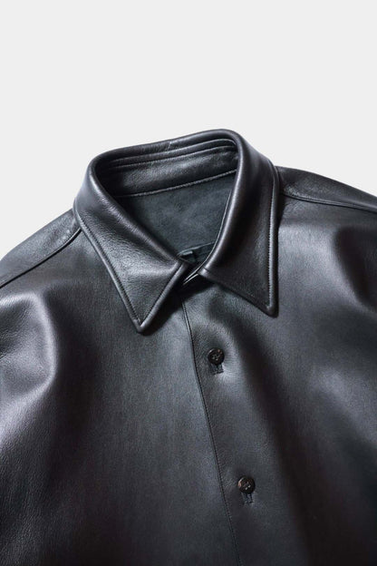 【Cale】Lamb Leather Shirt