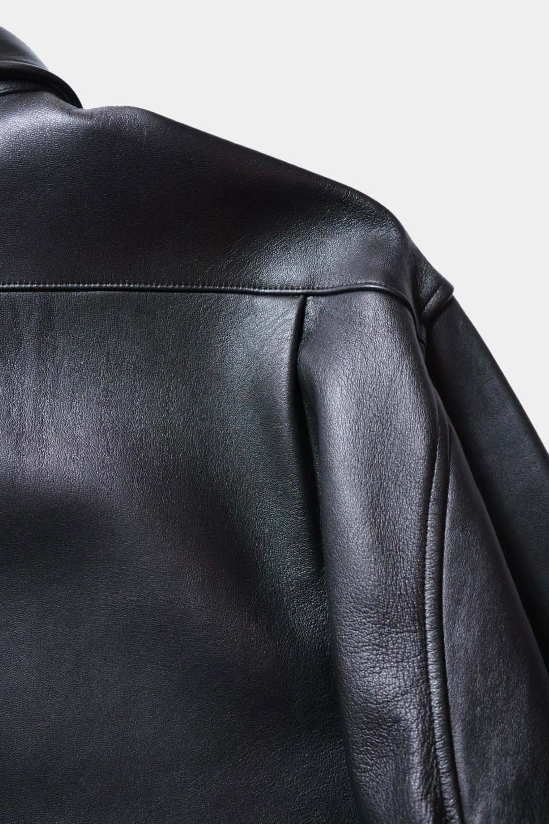 【Cale】Lamb Leather Shirt