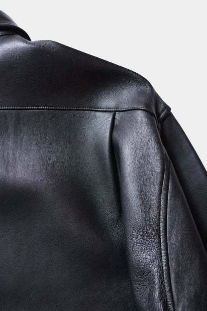 【Cale】Lamb Leather Shirt