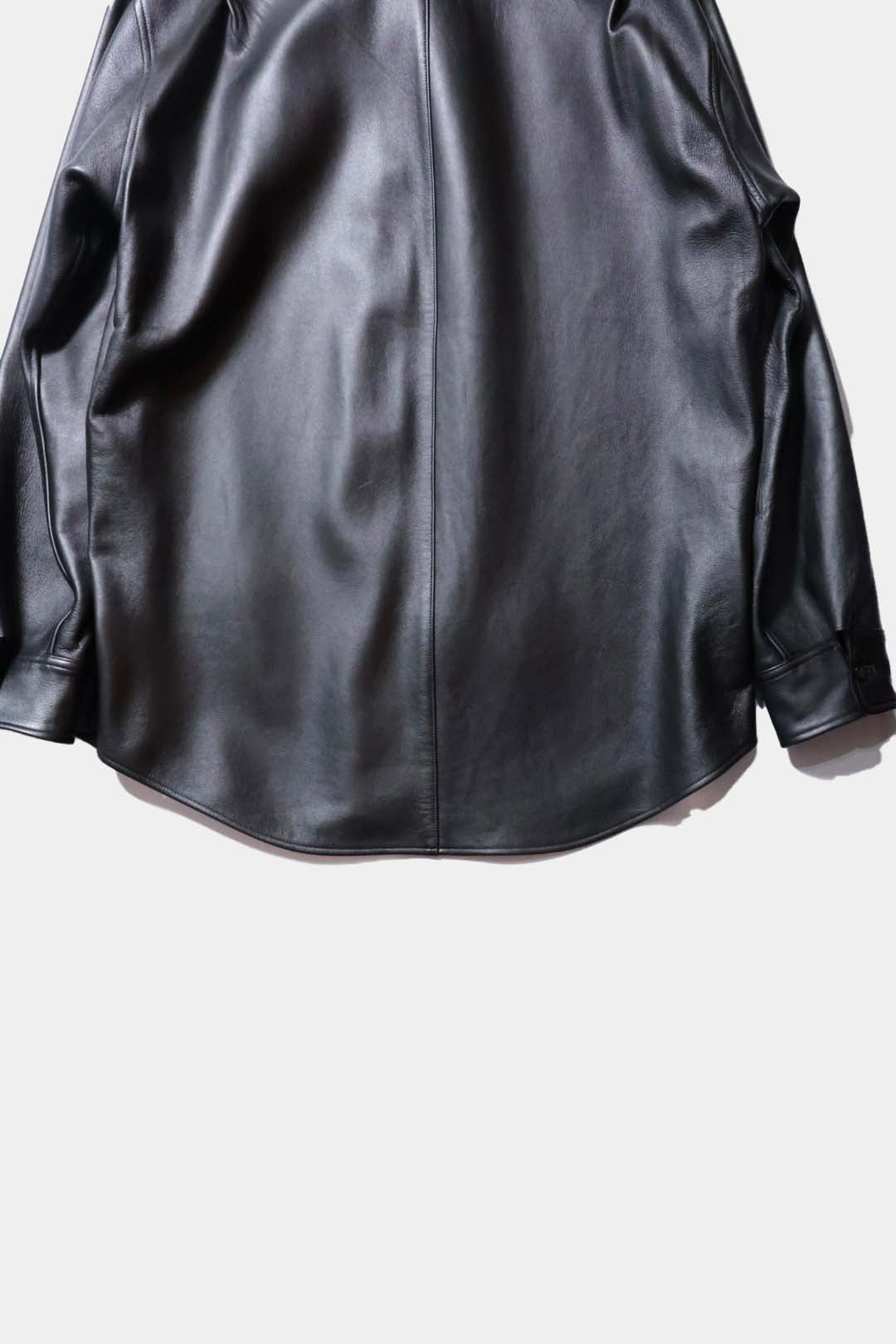 【Cale】Lamb Leather Shirt