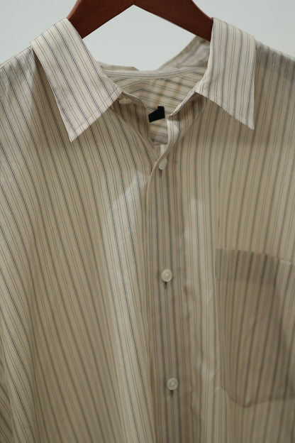 YLÈVE / ACETATE CUPRA STRIPE SHIRT