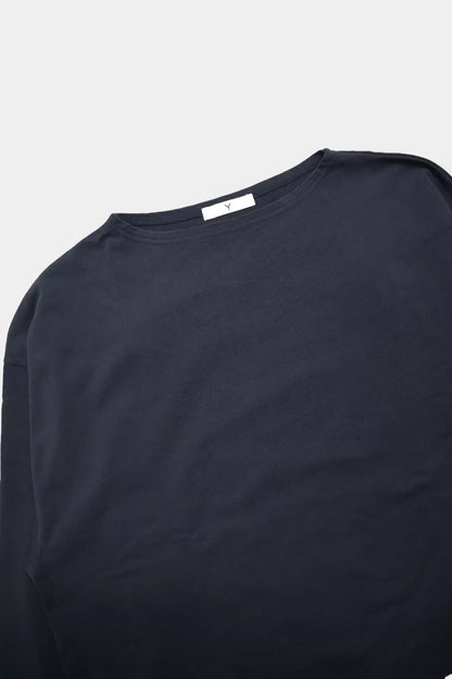 【Y】ORGANIC COTTON JERSEY BOAT NECK P/O