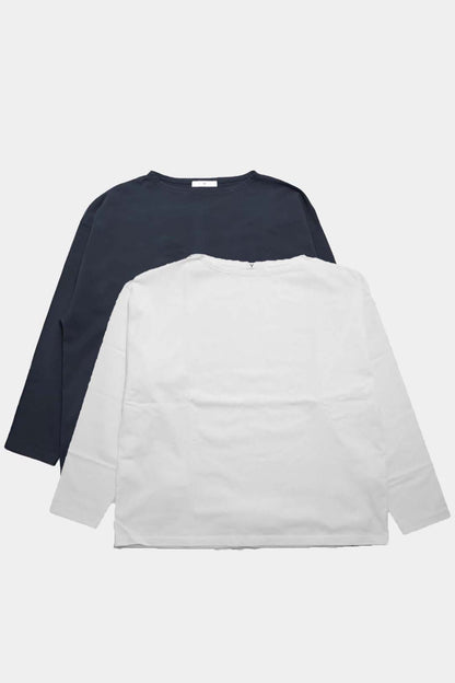 【Y】ORGANIC COTTON JERSEY BOAT NECK P/O