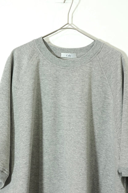 【Cale】36G Cotton Fleece Crew Neck T-shirt（Gray)