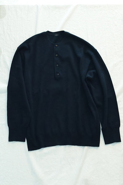 【YLÈVE 】CASHMERE KNIT HENRY P/O