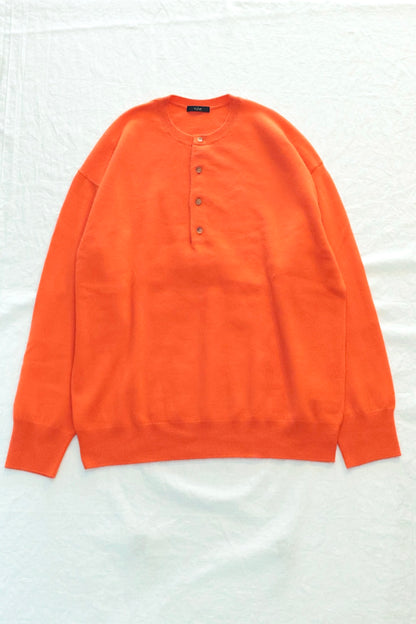 【YLÈVE 】CASHMERE KNIT HENRY P/O