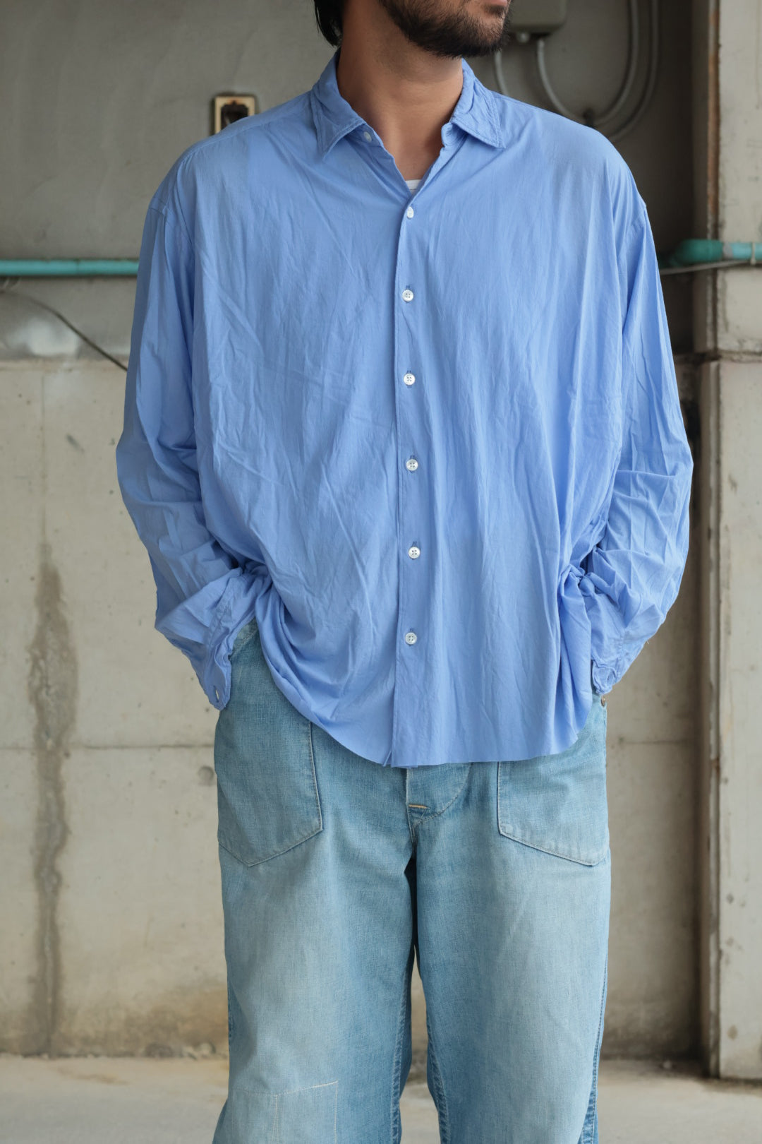 【KANEMASA PHIL.】46G Artisan L/S Shirt