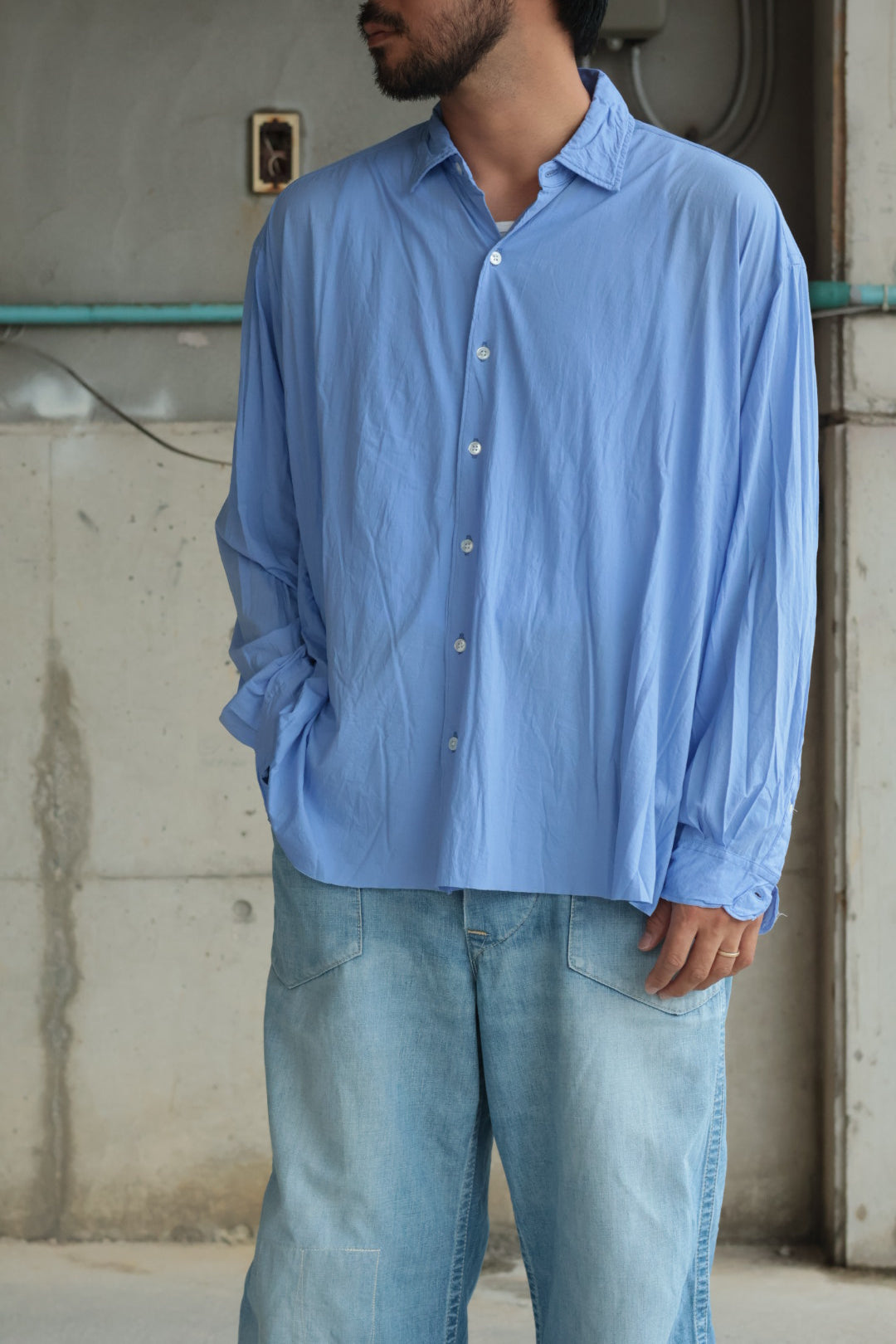 【KANEMASA PHIL.】46G Artisan L/S Shirt