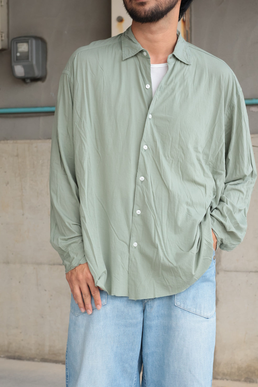 【KANEMASA PHIL.】46G Artisan L/S Shirt