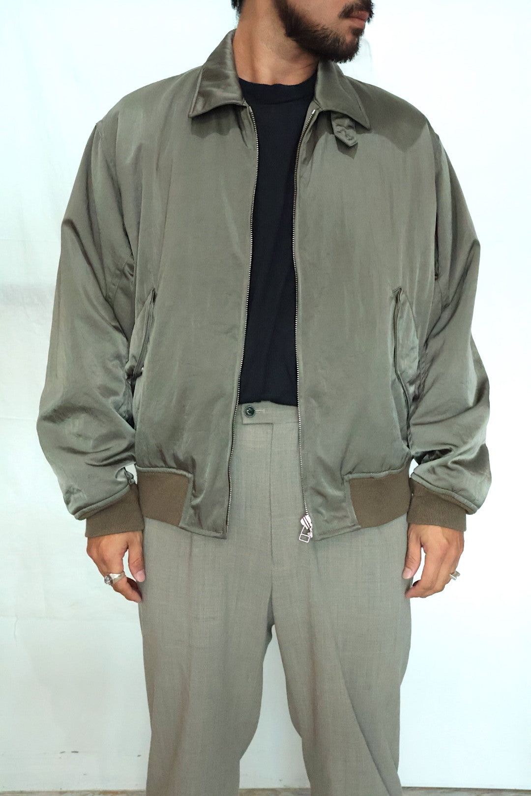 [YLÈVE] NYLON TWILL BLOUSON