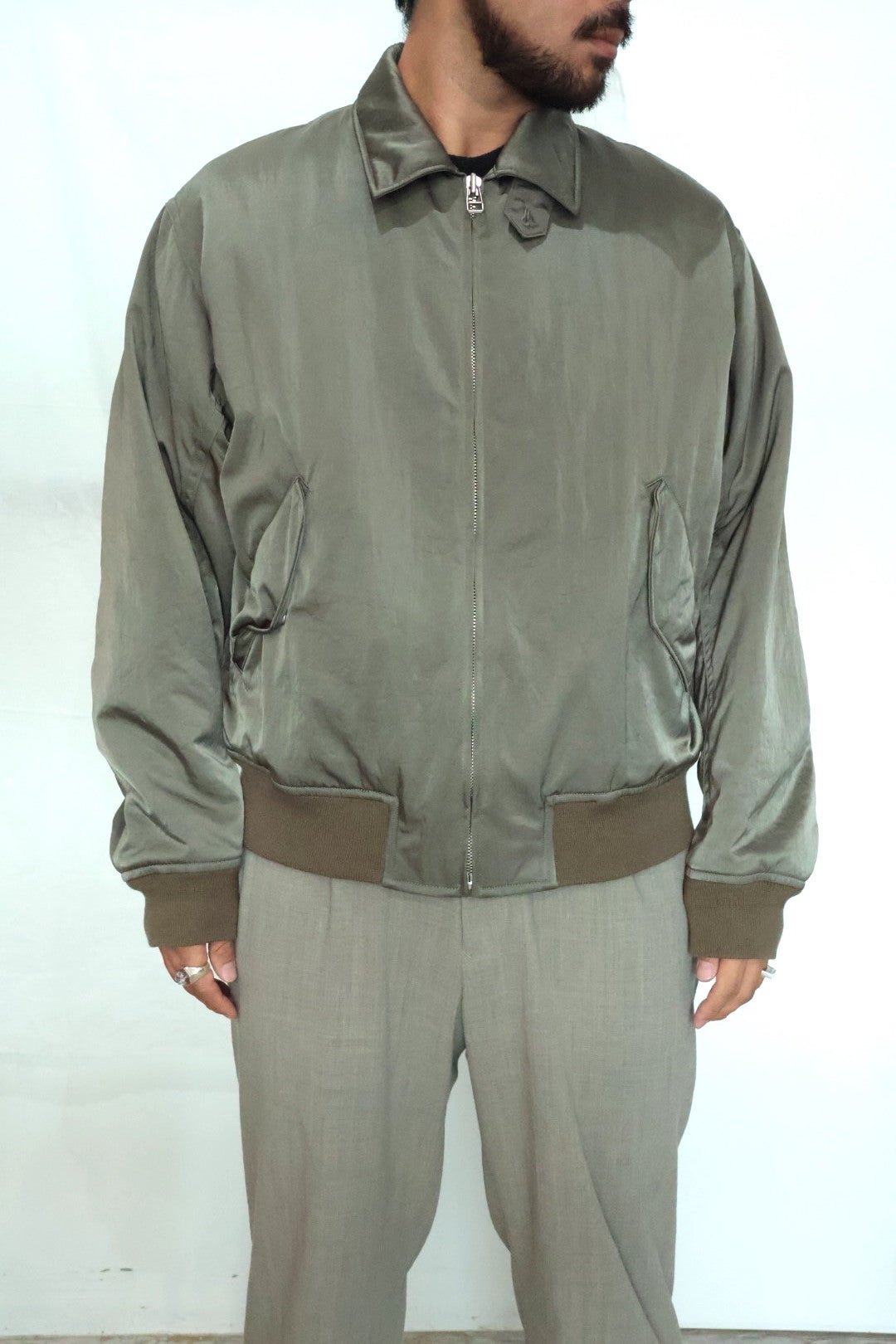 [YLÈVE] NYLON TWILL BLOUSON