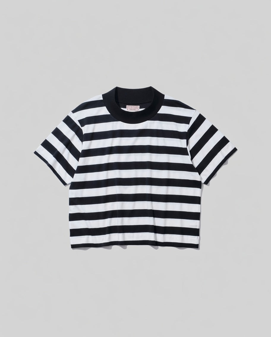 26SS【KOOKY ZOO 】JUVENILE BORDER TEE  (WHITE × BLACK)