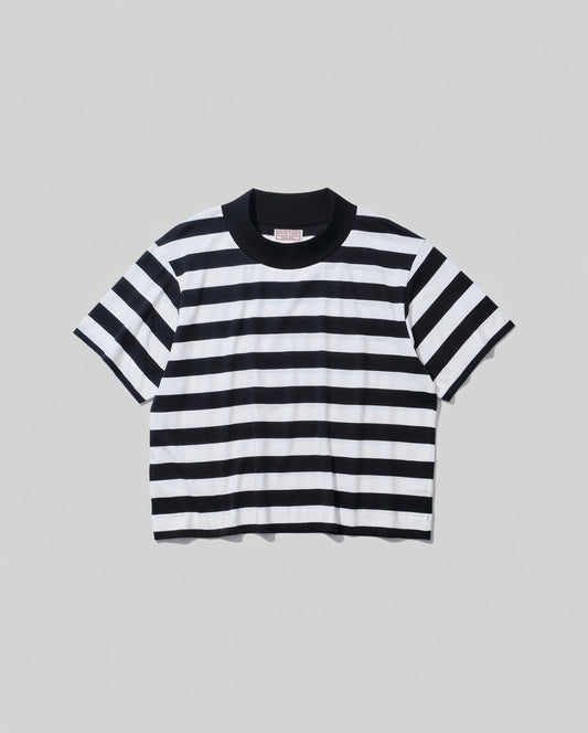 26SS【KOOKY ZOO 】JUVENILE BORDER TEE  (WHITE × BLACK)