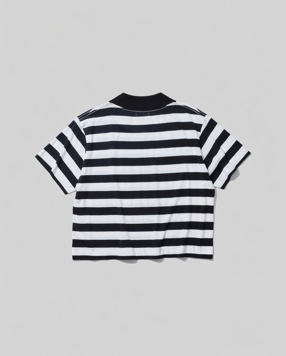 26SS【KOOKY ZOO 】JUVENILE BORDER TEE  (WHITE × BLACK)