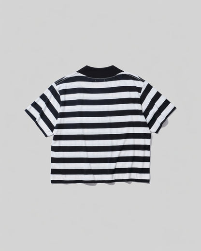 26SS【KOOKY ZOO 】JUVENILE BORDER TEE  (WHITE × BLACK)