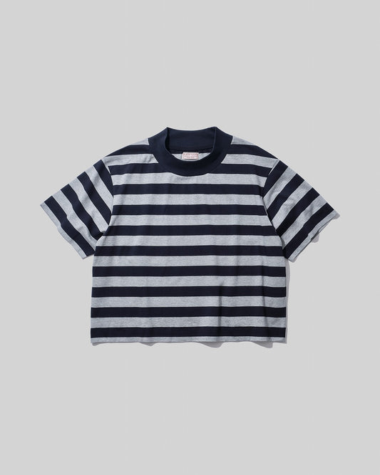 26SS【KOOKY ZOO 】JUVENILE BORDER TEE  (NAVY × GRAY)