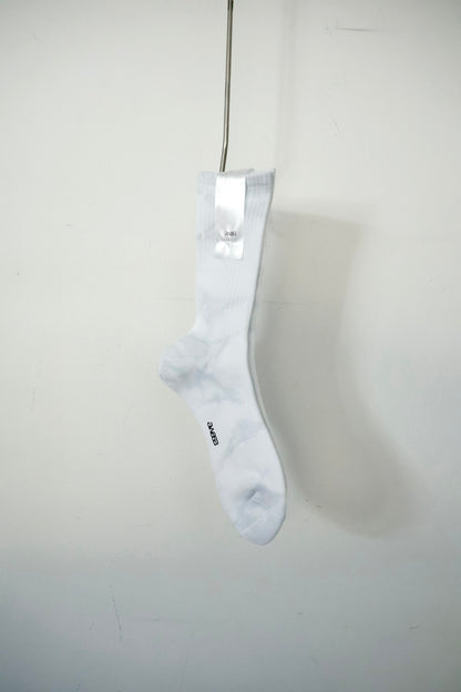 awasa / TUBE SOCKS "Tie dye (gray × white)"