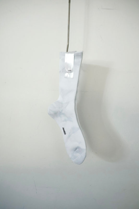 awasa / TUBE SOCKS "Tie dye (gray × white)"