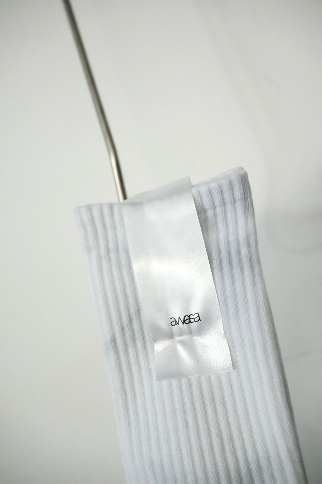 awasa / TUBE SOCKS "Tie dye (gray × white)"