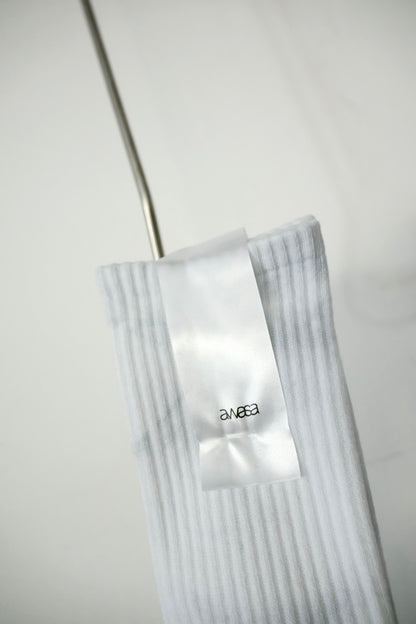 awasa / TUBE SOCKS "Tie dye (gray × white)"