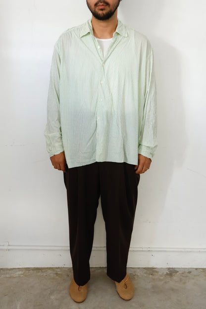 【KANEMASA PHIL.】46G Stripe Artisan Shirt