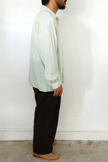 【KANEMASA PHIL.】46G Stripe Artisan Shirt