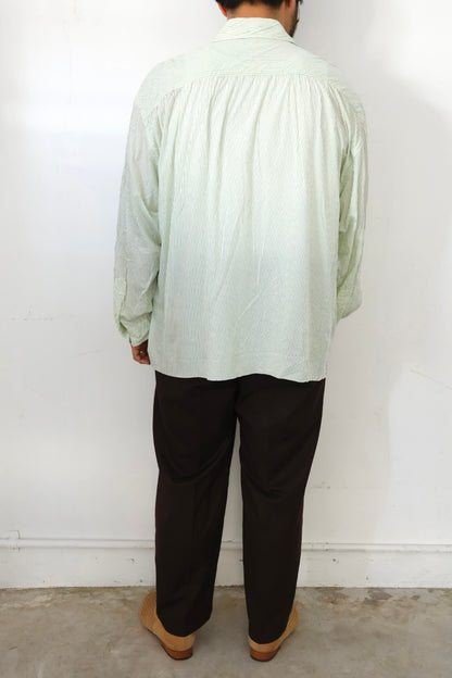 【KANEMASA PHIL.】46G Stripe Artisan Shirt