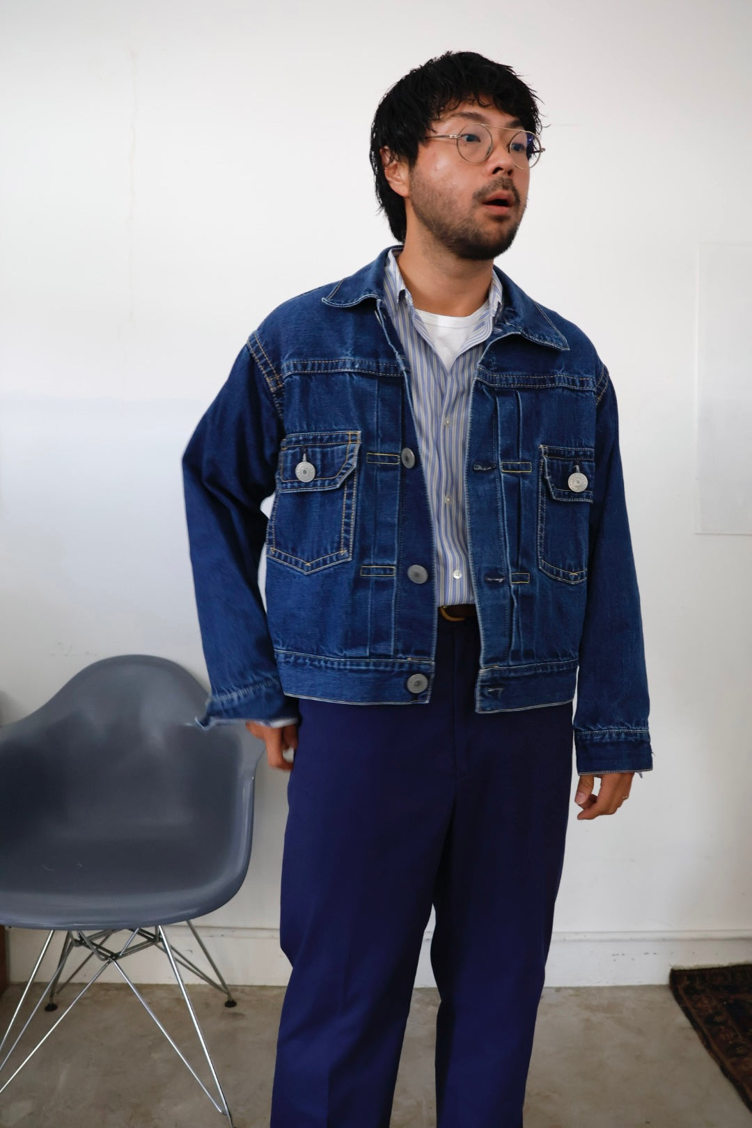 【KANEMASA PHIL.】46G Artisan L/S Shirt