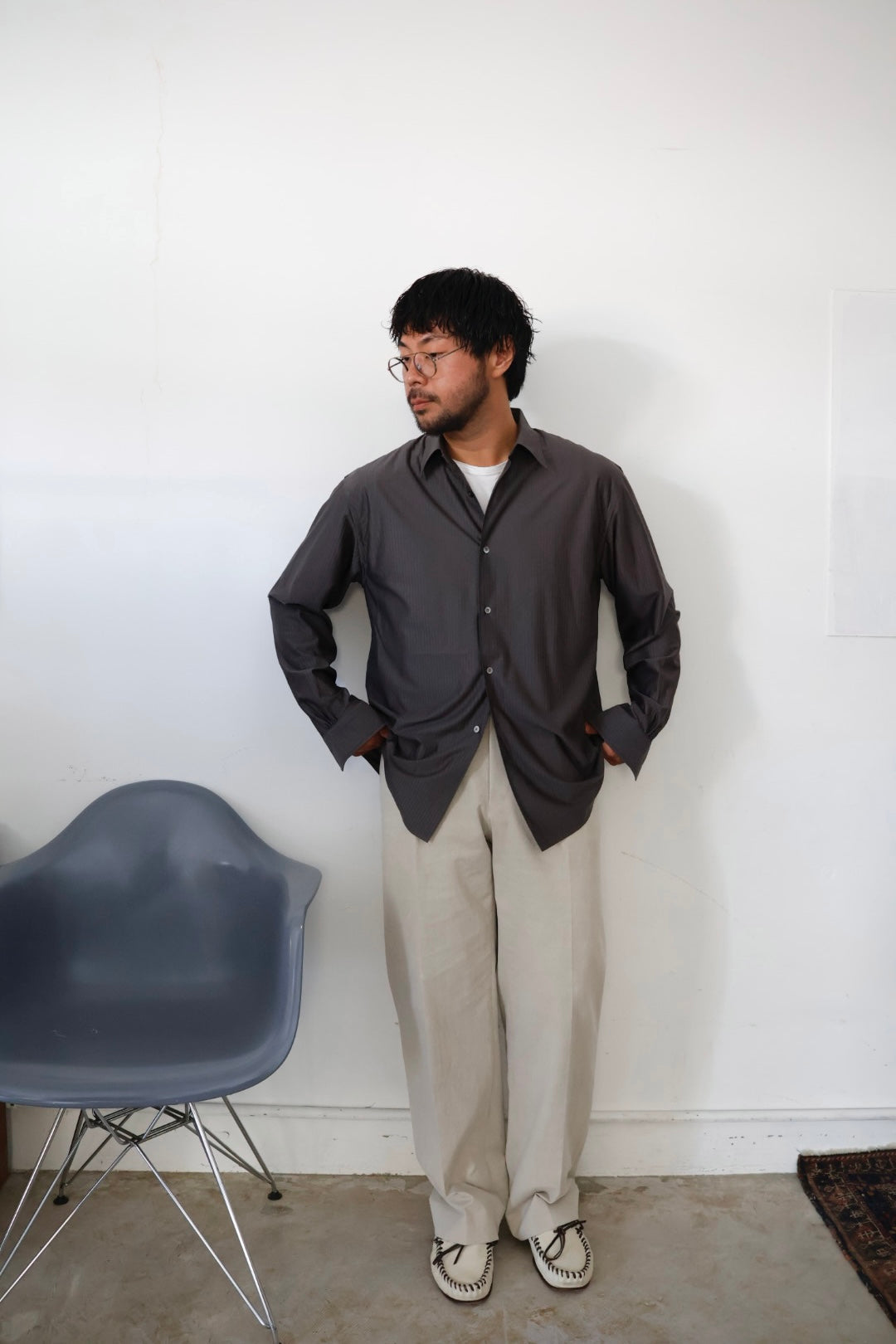 26SS【KANEMASA PHIL.】46G 아티산 셔츠