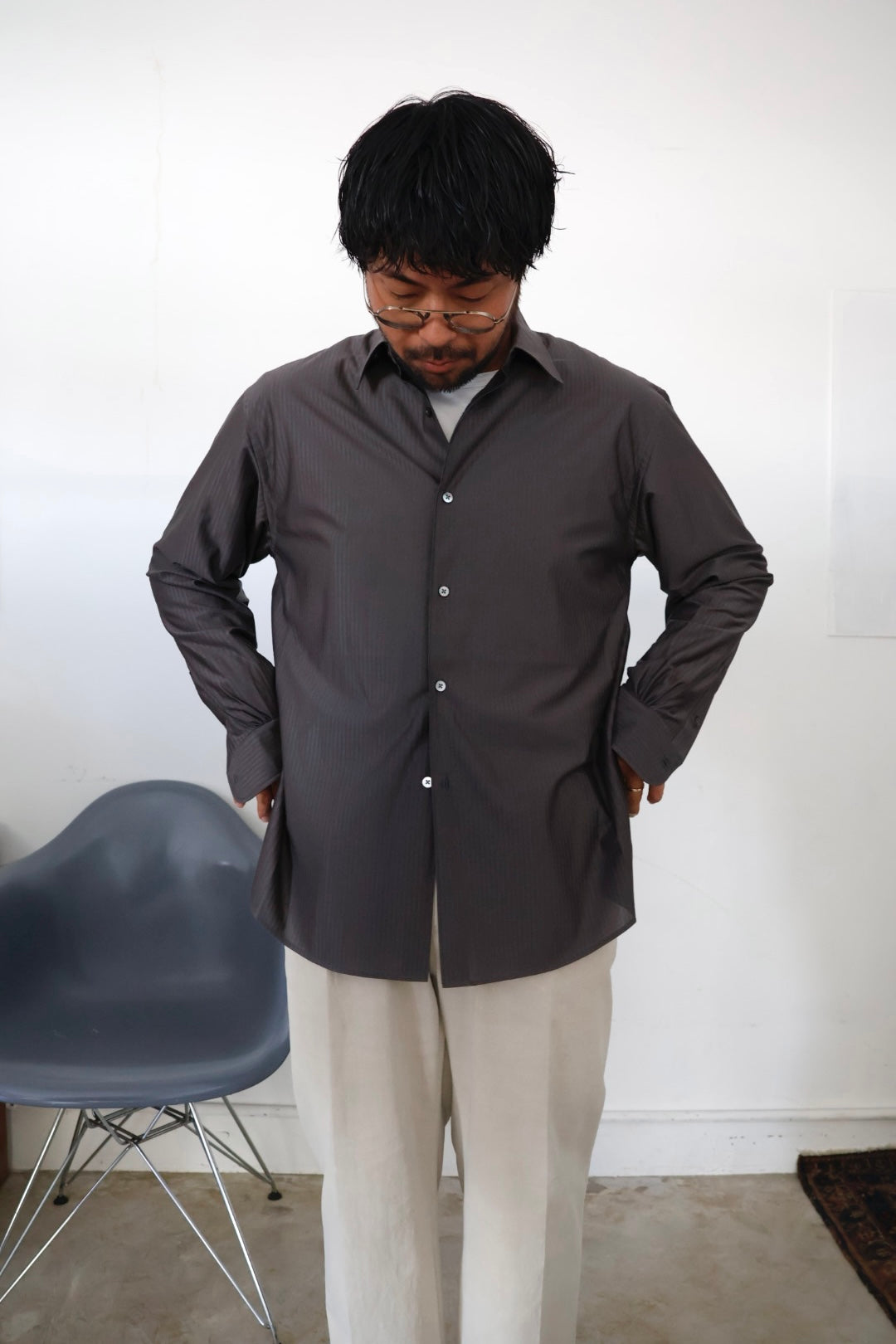 26SS【KANEMASA PHIL.】46G 아티산 셔츠