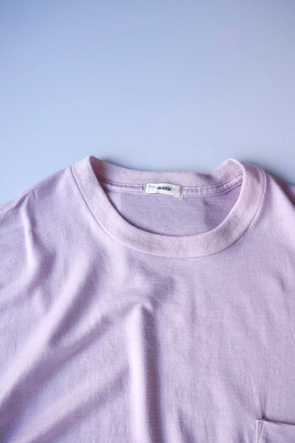 awasa / Super 100's ウール Tシャツ "light pink"