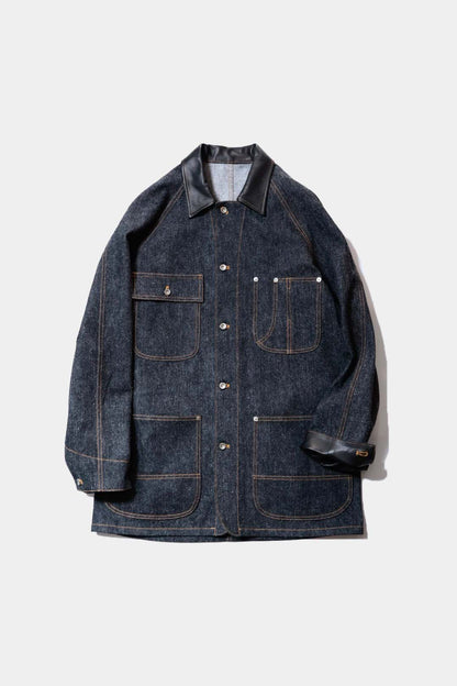 26SS【Cale】Lime Indigo Cotton Silk Shirt