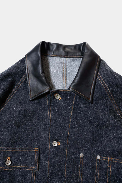 26SS【Cale】Lime Indigo Cotton Silk Shirt