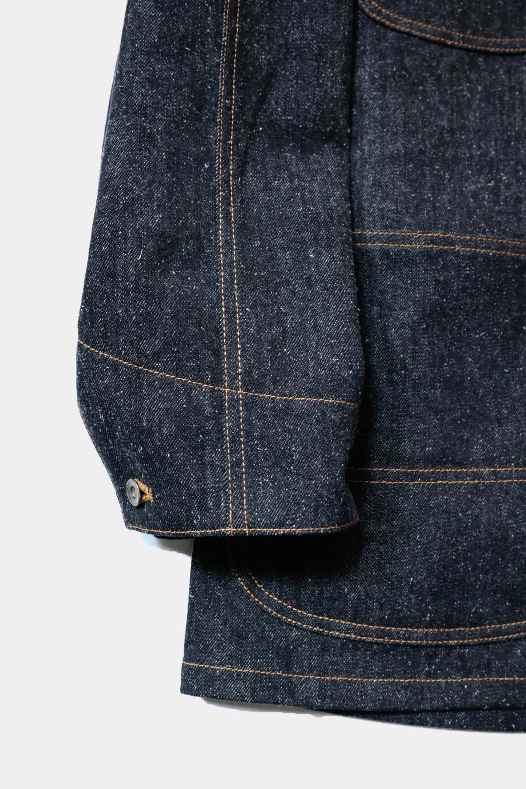 26SS【Cale】Lime Indigo Cotton Silk Shirt