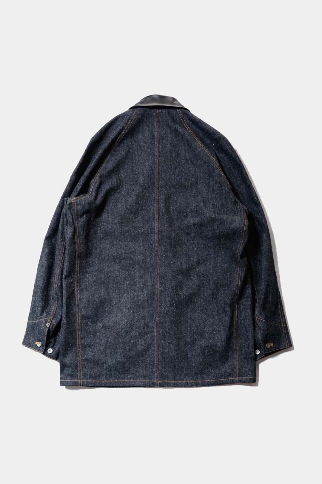 26SS【Cale】Lime Indigo Cotton Silk Shirt