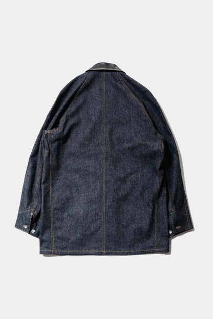 26SS【Cale】Lime Indigo Cotton Silk Shirt