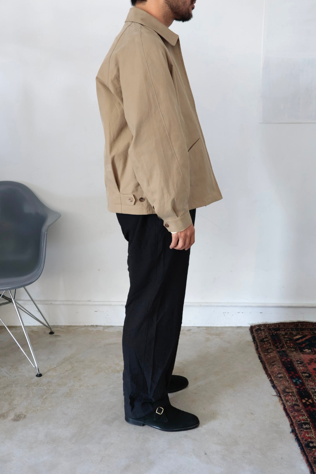 26SS【Cale】Lime Indigo Cotton Silk Shirt