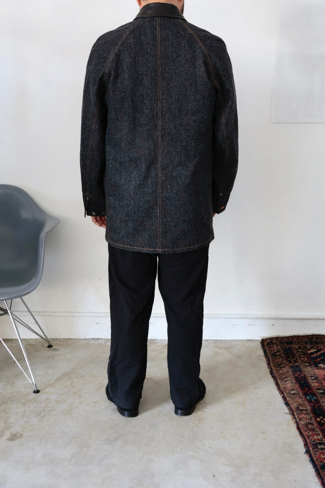26SS【Cale】Lime Indigo Cotton Silk Shirt