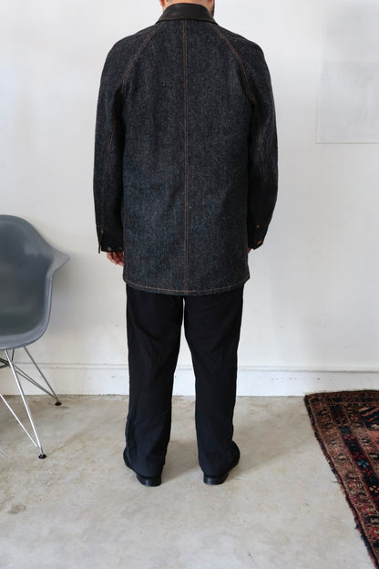 26SS【Cale】Lime Indigo Cotton Silk Shirt