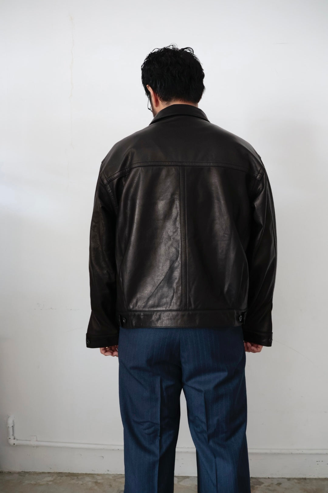 【A LEATHER】TRUCKER JACKET / Smooth Leather