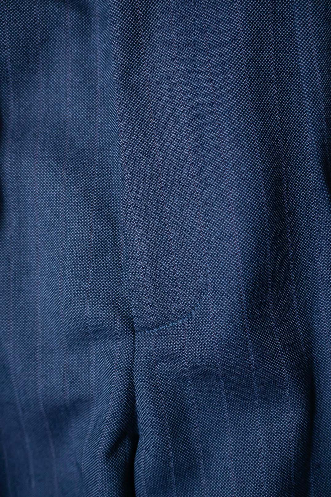 【谷吹】Two intuck wide trousers / Navy Stripe /80's MIYUKI KEORI DELUXE