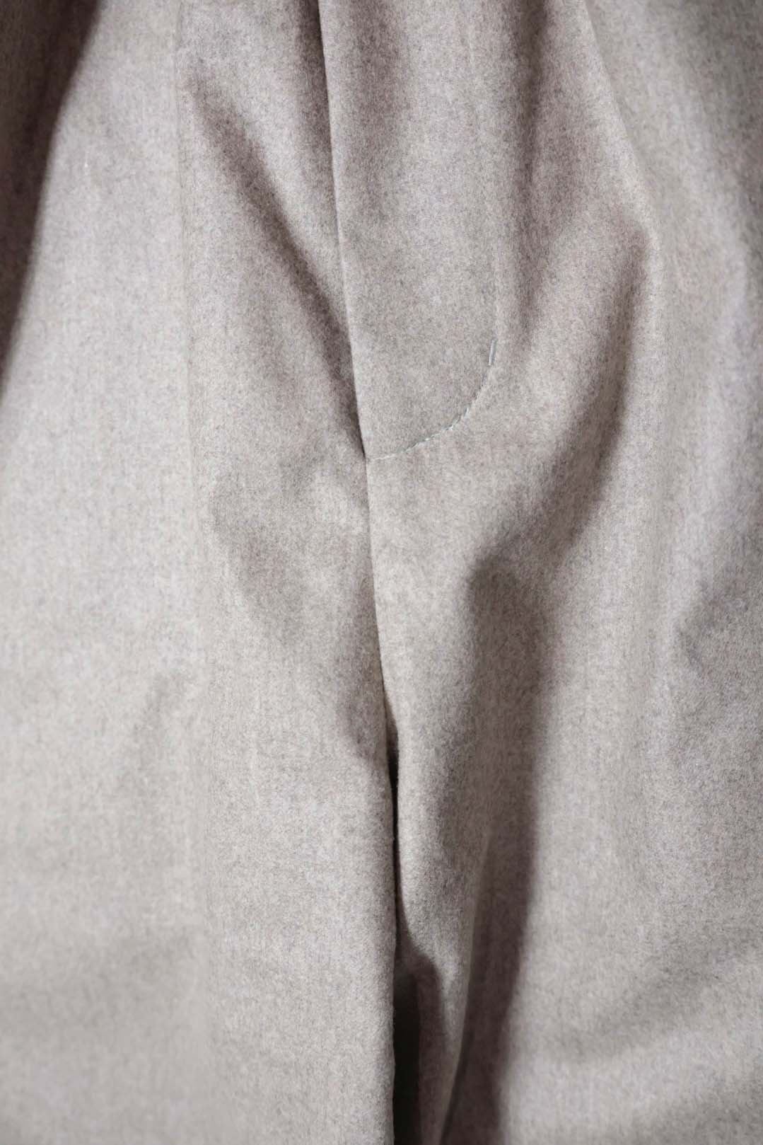 【谷吹】Zinn Easy pants / Beige / Australia Flannel