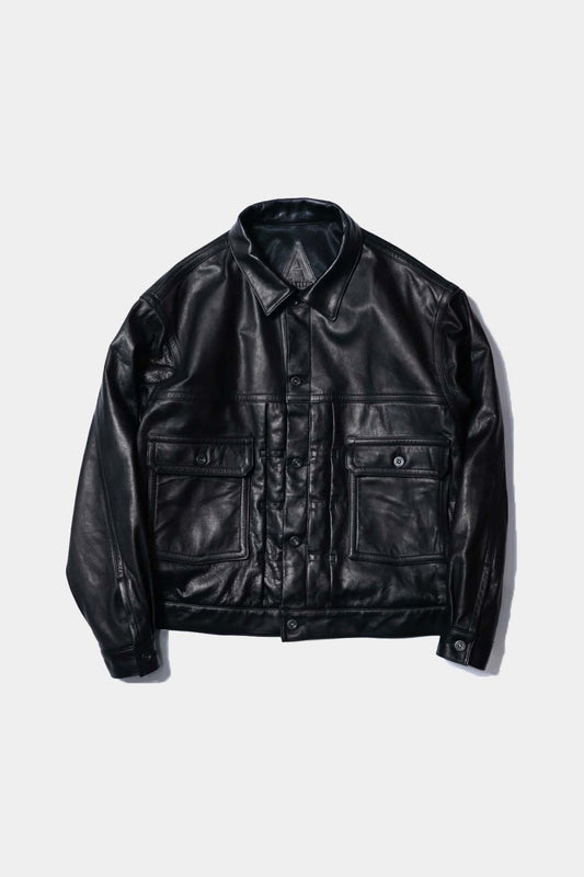 【A LEATHER】TRUCKER JACKET / Smooth Leather